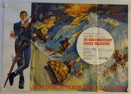James Bond 007 - Im Geheimdienst Ihrer Majestät originales deutsches A0-Filmplakat